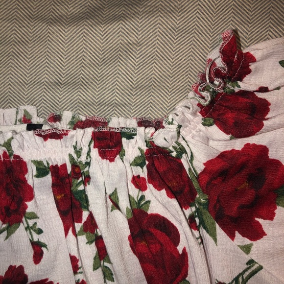 Roses Off the Shoulder Top - Picture 2 of 2
